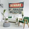 Cave Man Bar Beware of Labrador Retriever Tapestry Tapestry with Words Mens Room Decor (Size : 75X100CM) view 2