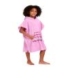MissShorthair Towel Poncho for Kids, Hooded Beach Towel for Girl&Boy, Surf Poncho Swim Changing Robe Microfiber Bath Towel 11-14 Years Pink Stripes view 1