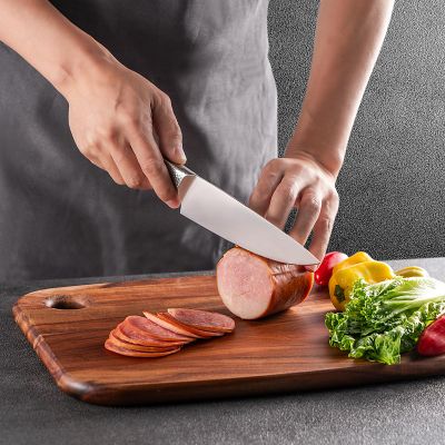 Acacia Wooden Cutting Board,JAMES.F Large Wood Cutting Boards for Kitchen, Big Chopping Boards Thick Serving Boards for Meat, Bread or Vegetables (Large,18.1" x 11.8" x 0.7")