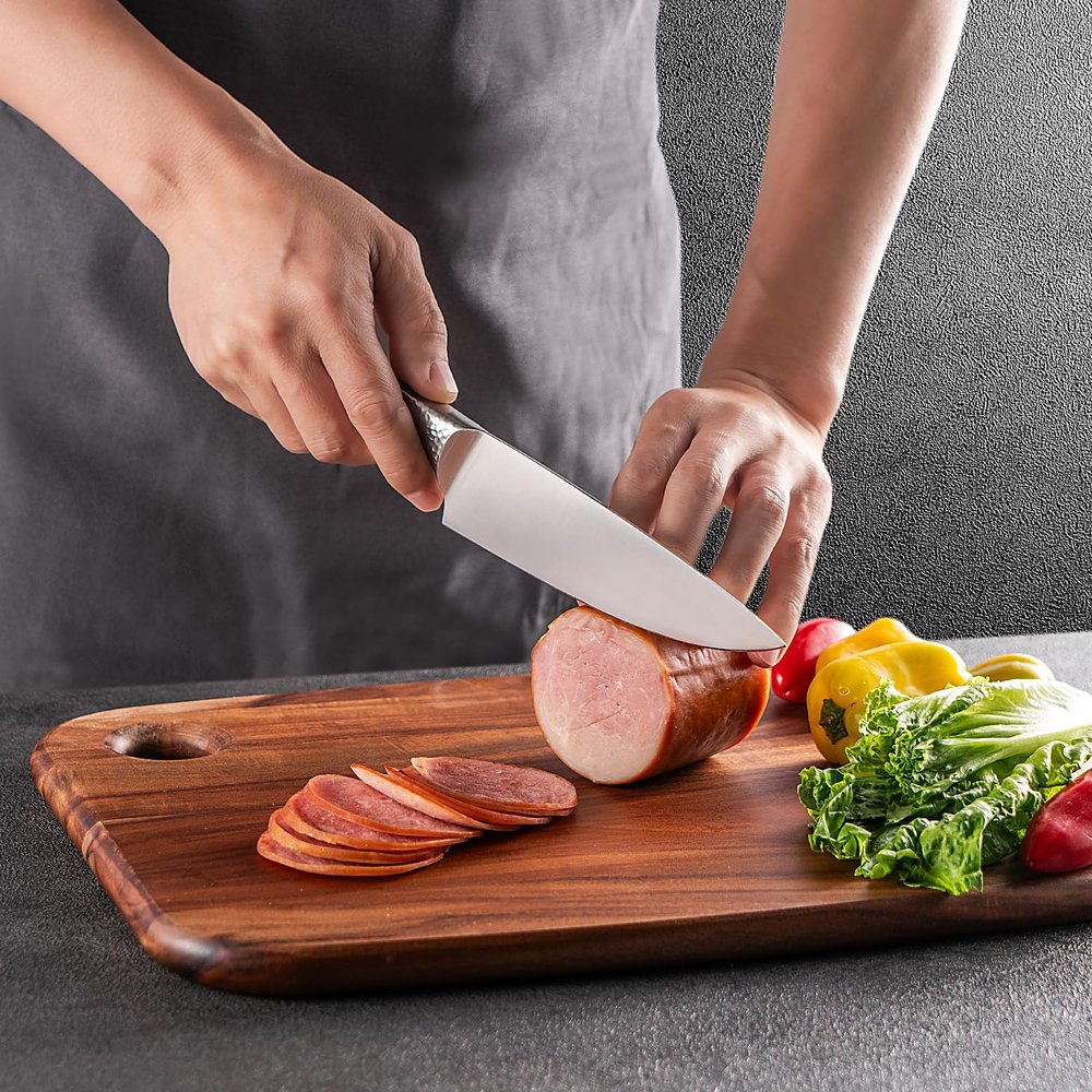 Acacia Wooden Cutting Board,JAMES.F Large Wood Cutting Boards for Kitchen, Big Chopping Boards Thick Serving Boards for Meat, Bread or Vegetables (Large,18.1" x 11.8" x 0.7")
