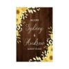 Welcome to Our Wedding Wedding Wood Sign Sunflowers Floral Framed Wedding Reception Signs Custom 18X12 Wedding Ceremony Sign Personalized Mr&Mrs Last Name Initials Est Wedding Wood Guestbook view 1