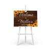 Welcome to Our Wedding Wedding Sign for Wedding Ceremony Sunflowers Floral Wedding Party Banner Personalized 12X18 Wedding Guestbook Wedding Party Signs Custom Initials Est Wedding Wood Guestbook view 3