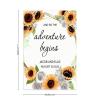 and So The Adventure Begins Wedding Signs for Ceremony Date Wedding Reception Signs Custom 18X12 Wooden Handmade Retro Wedding Sign for Ceremony Wedding Sign Date Wedding Decoration view 2