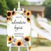 and So The Adventure Begins Wedding Signs for Ceremony Date Wedding Reception Signs Custom 18X12 Wooden Handmade Retro Wedding Sign for Ceremony Wedding Sign Date Wedding Decoration view 4