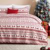 CAROMIO Christmas Quilt Set King Size - Boho Reversible Bedspread Coverlet Set with Christmas Tree Reindeer Snowflakes Printed Pattern, Soft Lightweight Bohemian Quilt Bedding Cover Set King view 2