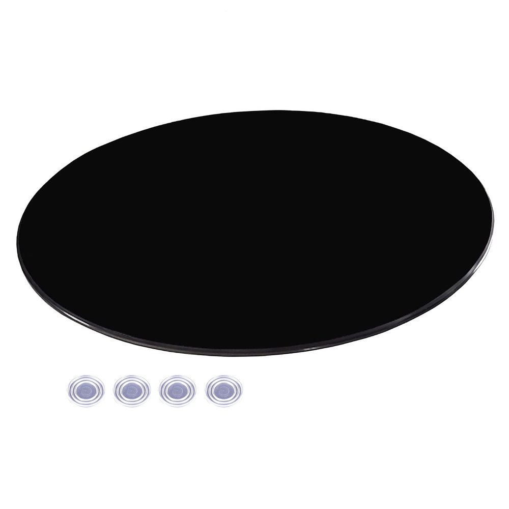 V3VOGUE Glass Table Top Glass Cover Round Glass Dining Table 16 18 20 24 27 30 36 39inch, Round Table Top Replacement Glass for Patio Table, Glass Lazy Susan Turntable, Polish Arc Edge