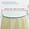 V3VOGUE Glass Table Top Glass Cover Round Glass Dining Table 16 18 20 24 27 30 36 39inch, Round Table Top Replacement Glass for Patio Table, Glass Lazy Susan Turntable, Polish Arc Edge view 3