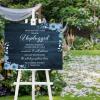 Welcome to Our Wedding Wedding Wood Sign Custom Family Name Wedding Shower Sign Customized 16X20 Wedding Sign for Ceremony Wedding Ceremony Sign Custom Family Name Wedding Wood Guestbook view 4