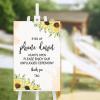 Eyes Up Phone Down Hearts Open Wedding Welcome Sign Date Wedding & Reception Decorations Custom 18X12 Wedding Sign for Wedding Ceremony Custom Initials Est Wedding Wood Guestbook view 4