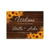 Welcome to Our Wedding Wedding Party Signs Sunflowers Floral Unplugged Wedding Sign for Wedding Ceremony Personalized 18X24 Wedding Ceremony Sign Custom Family Name Wedding Decoration view 1