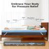 PERLECARE 3 Inch Firm Mattress Topper Queen, Cooling Gel-Infused & Bamboo Charcoal Memory Foam Bed Topper for Pressure Relief, High-Density Mattress Pad with Removable Cover, CertiPUR-US Certified view 3