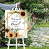 Welcome to Our Wedding Wedding Party Signs Personalized Mr&Mrs Last Name Initials Est Unplugged Wedding Sign for Wedding Ceremony Personalized 20X16 Wedding Wood Sign Date Handmade Party Supply view 4