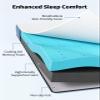 PERLECARE 3 Inch Firm Mattress Topper Twin Size, Cooling Gel-Infused & Bamboo Charcoal Memory Foam Bed Topper for Pressure Relief, High-Density Mattress Pad with Removable Cover, CertiPUR-US Certified view 2