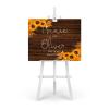 Welcome to Our Wedding Wedding Sign Date Wedding Party Banner Customized 16X20 Wedding Sign for Ceremony Wedding Sign Personalized Mr&Mrs Last Name Initials Est Wedding Wood Guestbook view 3
