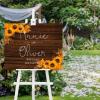 Welcome to Our Wedding Wedding Sign Date Wedding Party Banner Customized 16X20 Wedding Sign for Ceremony Wedding Sign Personalized Mr&Mrs Last Name Initials Est Wedding Wood Guestbook view 4