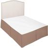 Luxury Bed Skirt with Pleated Design Tailored Dust-Ruffle, Pure 100% Microfiber/Polyester Skirt for Bed(30 inches Drop) Wrinkle & Fade Resistant-Taupe Solid,Twin-XL Size. view 1