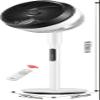 Habiba Strong Airflow Quiet Fan Stand Pedestal Fan 3D Oscillating Fan 14 Speed Setting Adjustable Height and Tilt with Remote Pedestal Fan Indoor Portable view 2
