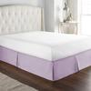 Luxury Bed Skirt with Pleated Design Tailored Dust-Ruffle, Pure 100% Microfiber/Polyester Skirt for Bed(6 inches Drop) Wrinkle & Fade Resistant-Lavender Solid,Twin-XXL Size. view 1