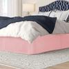 Luxury Bed Skirt with Pleated Design Tailored Dust-Ruffle, Pure 100% Microfiber/Polyester Skirt for Bed(6 inches Drop) Wrinkle & Fade Resistant-Pink Solid,Twin Size. view 2