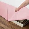 Luxury Bed Skirt with Pleated Design Tailored Dust-Ruffle, Pure 100% Microfiber/Polyester Skirt for Bed(6 inches Drop) Wrinkle & Fade Resistant-Pink Solid,Twin Size. view 3