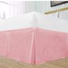 Luxury Bed Skirt with Pleated Design Tailored Dust-Ruffle, Pure 100% Microfiber/Polyester Skirt for Bed(6 inches Drop) Wrinkle & Fade Resistant-Pink Solid,Twin Size. view 4