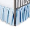 Ruffle Bed Skirt with Split-Corner, 100% Microfiber/Polyester(16 inches Drop) Super-Soft Ruffled Tailored Design Bed Skirt-Light Blue Solid,Cal-King Size. view 1