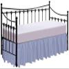 Ruffle Bed Skirt with Split-Corner, 100% Microfiber/Polyester(16 inches Drop) Super-Soft Ruffled Tailored Design Bed Skirt-Light Blue Solid,Cal-King Size. view 2