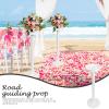 2pcs Lu Yin Style Column Flower Pot Trellis Flower Holder vases Wedding Roman Pillar Succulent Floor Plant Stand Decorative Party Accessory Banquet Cylinder Plastic view 3