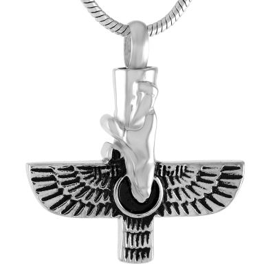 SHEIL Cremation Jewelry for Women Men Stainless Steel Cross Memorial Urn Pendant Hold Ashes - Keepsake Necklace,2