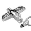 SHEIL Cremation Jewelry for Women Men Stainless Steel Cross Memorial Urn Pendant Hold Ashes - Keepsake Necklace,2 view 2