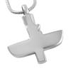 SHEIL Cremation Jewelry for Women Men Stainless Steel Cross Memorial Urn Pendant Hold Ashes - Keepsake Necklace,2 view 3