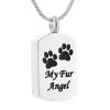 SHEIL Keepsake Paw Print Series Pet Memorial Cremation Jewelry for Dog, Cat, Animal Ashes - Memorial Ash Keepsake,4 view 1