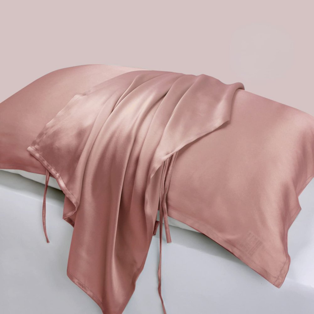 Silk Pillow Towel Mulberry Silk Pillow Towel Solid Color Printing Wedding Silk Pillow Towel Enlarged (Paste Powder/Single)