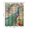 Peacock Shower Curtain for Bathroom Peacock Modern Elegant Blue Curtain Set with Hooks Bathroom Decoration Waterproof Fabric Shower Curtain - Beautiful Inside and Out 72x90in view 2