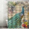 Peacock Shower Curtain for Bathroom Peacock Modern Elegant Blue Curtain Set with Hooks Bathroom Decoration Waterproof Fabric Shower Curtain - Beautiful Inside and Out 72x90in view 4