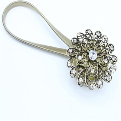 YQBUER Magnet Curtain Buckle Hook-Free Spring Curtain Clip Simple Indoor Living Room Soft Decorative Curtain Clip (Color : A)