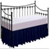 Ruffle Bed Skirt with Split-Corner, 100% Microfiber/Polyester(16 inches Drop) Super-Soft Ruffled Tailored Design Bed Skirt-Navy Blue Solid,Full-XL Size. view 2