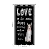 Fabric Bath Shower Curtain for Bathroom, Funny Pet Old English Sheepdog Shower Curtain, Waterproof Shower Curtain Liner with 12 Hooks, Modern Bathroom Bathtub Decor 36x72in view 2