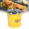 Deep Fryer Pot, 3L Mini Stainless Steel Frying Pan Pot with Oil Filter Rack And Lid Japanese Deep Fryer Pot for Home Kitchen view 2