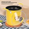 Deep Fryer Pot, 3L Mini Stainless Steel Frying Pan Pot with Oil Filter Rack And Lid Japanese Deep Fryer Pot for Home Kitchen view 4