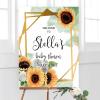Baby Shower Welcome Sign, Gender Neutral Signage, Sunflower Welcome Lawn Poster, Girl Baby Shower Party Supplies, Boy Baby Shower Decorations, Custom Welcome Sign, Baby Girl Banner view 4