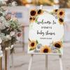 Baby Shower Welcome Sign, Gender Neutral Signage, Sunflower Welcome Lawn Poster, Girl Baby Shower Party Supplies, Boy Baby Shower Decorations, Custom Welcome Sign, Baby Girl Banner view 3