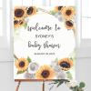 Baby Shower Welcome Sign, Gender Neutral Signage, Sunflower Welcome Lawn Poster, Girl Baby Shower Party Supplies, Boy Baby Shower Decorations, Custom Welcome Sign, Baby Girl Banner view 4