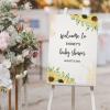 Baby Shower Welcome Sign, Gender Neutral Signage, Sunflower Welcome Lawn Poster, Girl Baby Shower Party Supplies, Boy Baby Shower Decorations, Custom Welcome Sign, Baby Girl Banner view 3
