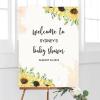 Baby Shower Welcome Sign, Gender Neutral Signage, Sunflower Welcome Lawn Poster, Girl Baby Shower Party Supplies, Boy Baby Shower Decorations, Custom Welcome Sign, Baby Girl Banner view 4