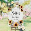 Baby Shower Welcome Sign, Gender Neutral Signage, Sunflower Welcome Lawn Poster, Girl Baby Shower Party Supplies, Boy Baby Shower Decorations, Custom Welcome Sign, Baby Girl Banner view 2
