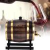 3L Wooden Wine, Storage Red Wine Brandy Whiskey Tequila Home Decor Aging with Faucet Wine Dispenser view 2
