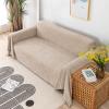 Foreate Waterproof Couch Covers for Pets Sofa Covers Washable Sectional Couch Cover for 3 Cushion- Cat Scratch Proof Couch Protector Sofa Slipcover, 71'' x 118'', Oat Beige view 1