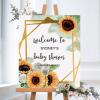Baby Shower Welcome Sign, Custom Large Baby Shower Welcome Sign, Baby Shower Party Decoration, Sunflower Party Sign, Boy Baby Shower Decorations, Gender Neutral Baby Shower view 1
