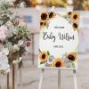 Baby Shower Welcome Sign, Gender Neutral Signage, Sunflower Welcome Lawn Poster, Girl Baby Shower Party Supplies, Boy Baby Shower Decorations, Custom Welcome Sign, Baby Girl Banner view 3